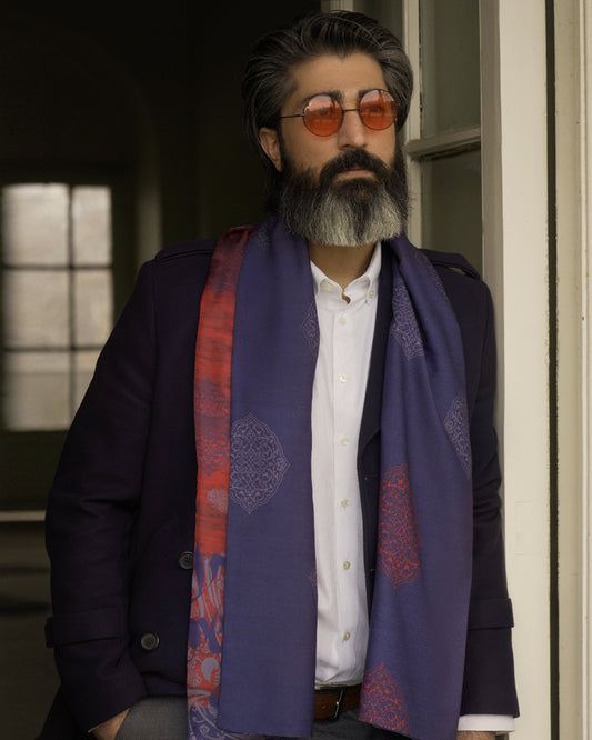 Khomâr Masti (Rapture) Reversible Shawl - Men