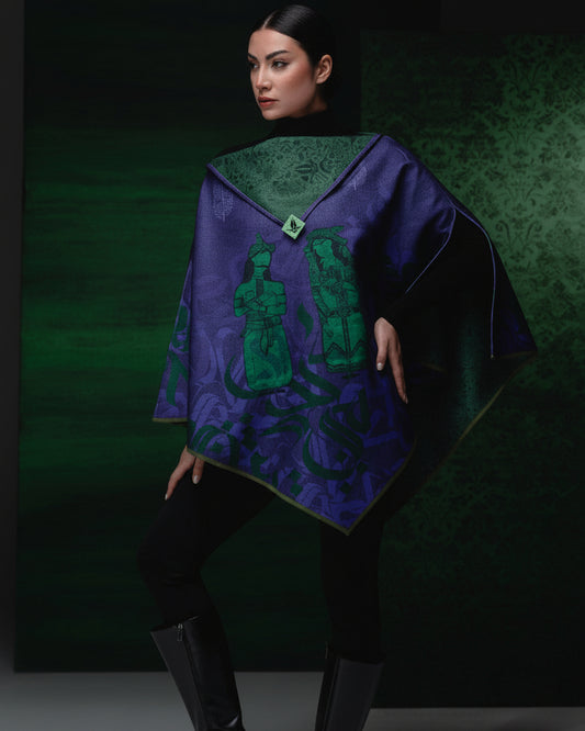Shakiba (Patience) Reversible Poncho