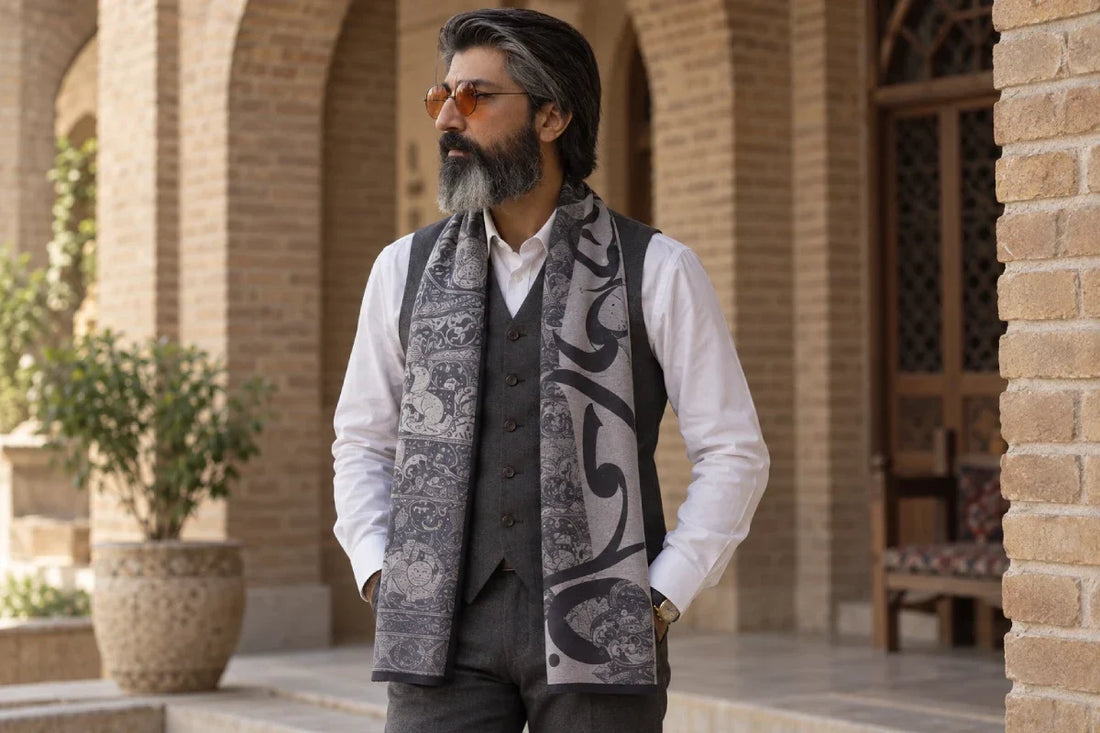 how to style a Persian shawl for men