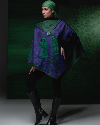 Shakiba (Patience) Reversible Poncho