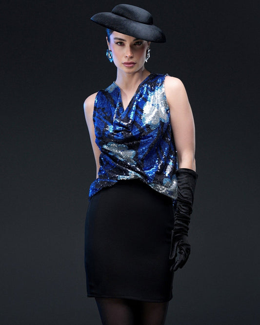 Tâbân (Luminous) Top - Dark Blue