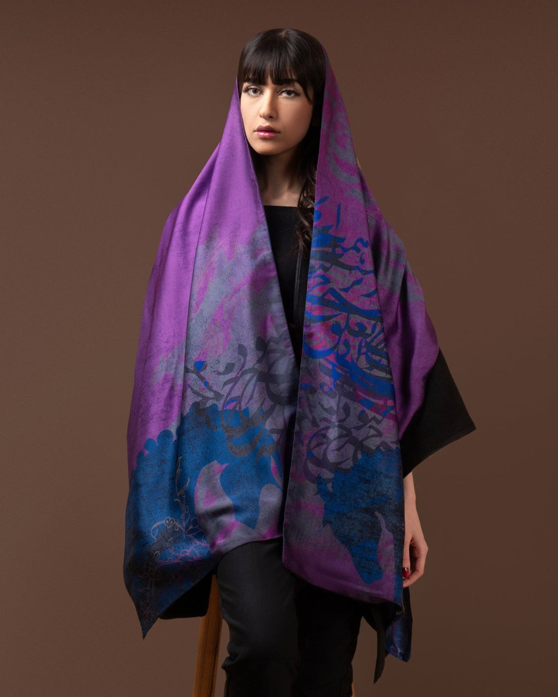 Charkh-e Kaboud (Azure Dome) Reversible Shawl