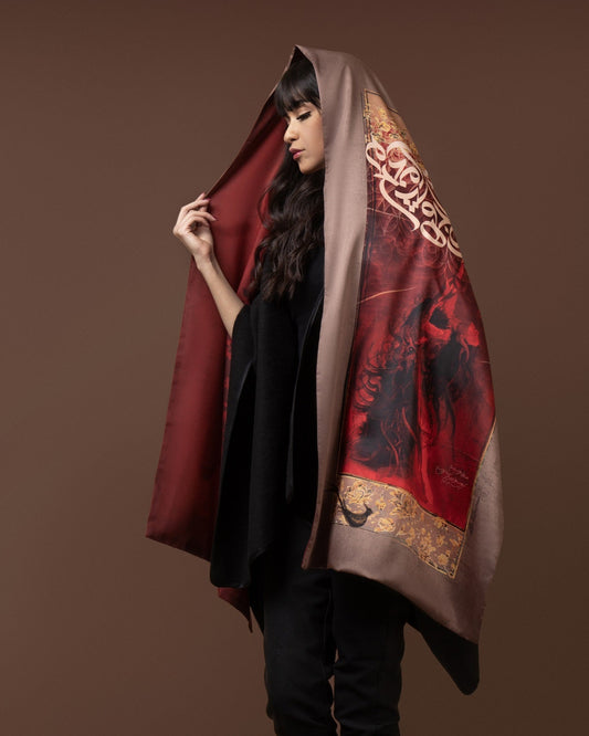 Dolat-e Eshgh (Love's Kingdom) Reversible Shawl