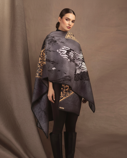 Mottasel (Bound in Union) Reversible Poncho