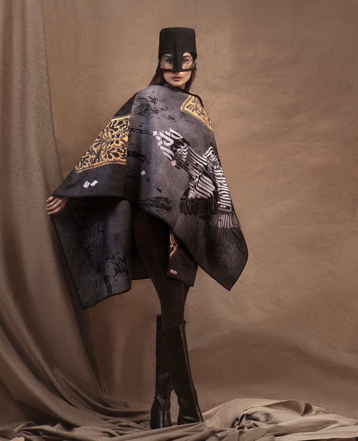 Mottasel (Bound in Union) Reversible Poncho