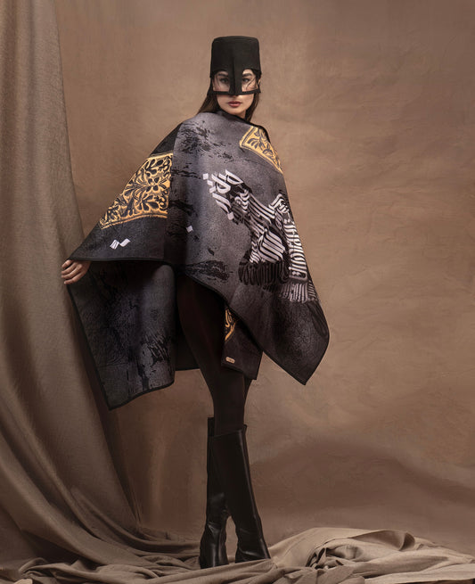 Mottasel (Bound in Union) Reversible Poncho