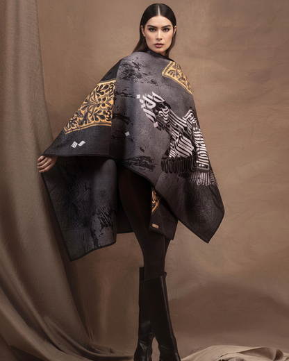 Mottasel (Bound in Union) Reversible Poncho
