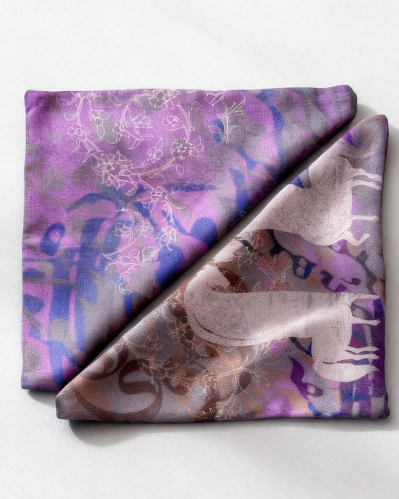 Charkh-e Kaboud (Azure Dome) Reversible Pocket Square