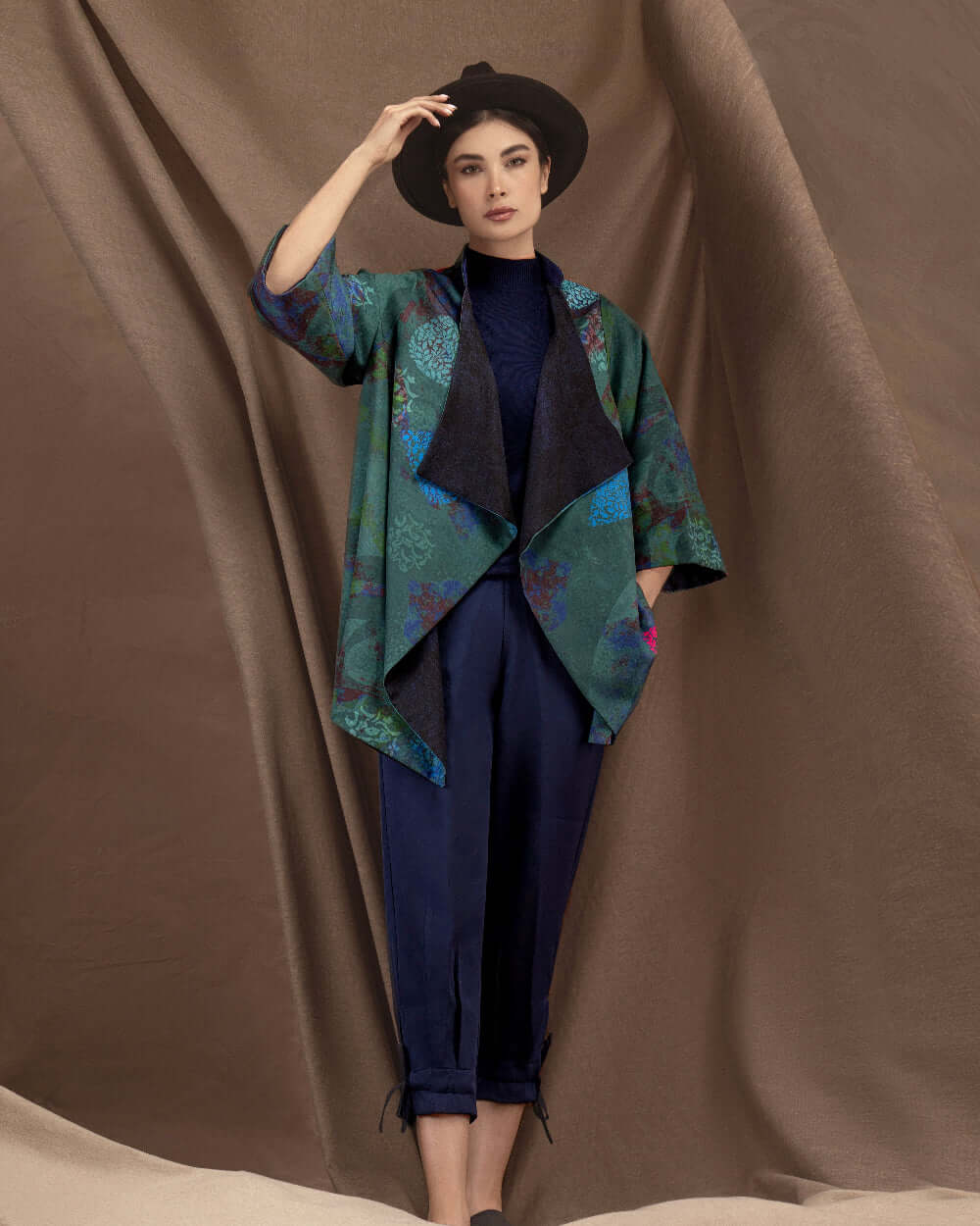 Sharâb (Wine) Reversible Long Jacket